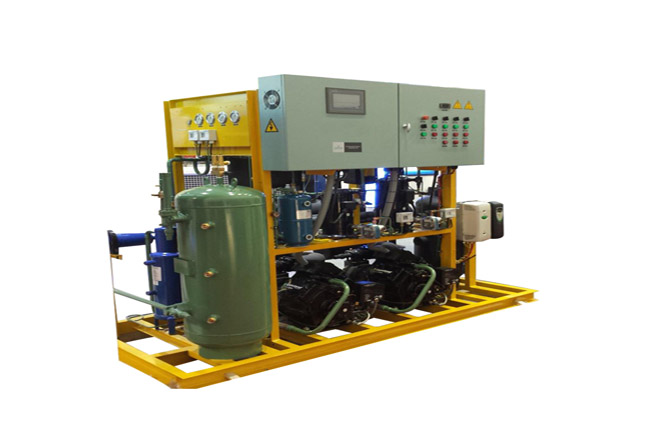CO2 cascade parallel compressor unit