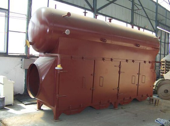 Horizontal recovery device for waste heat of glass kiln