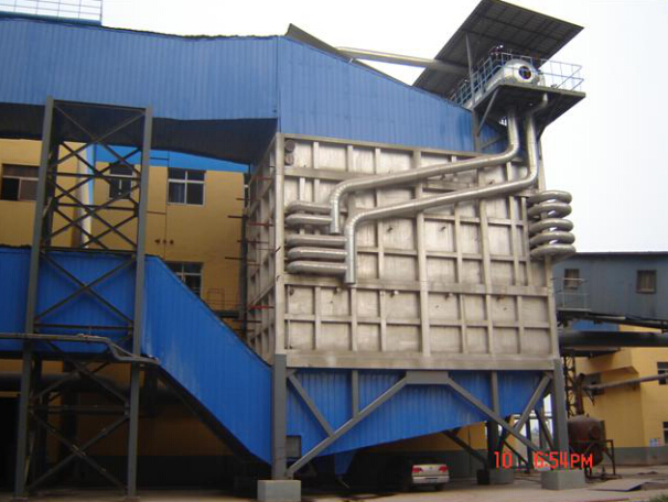 Vertical waste heat recovery device for cement kiln