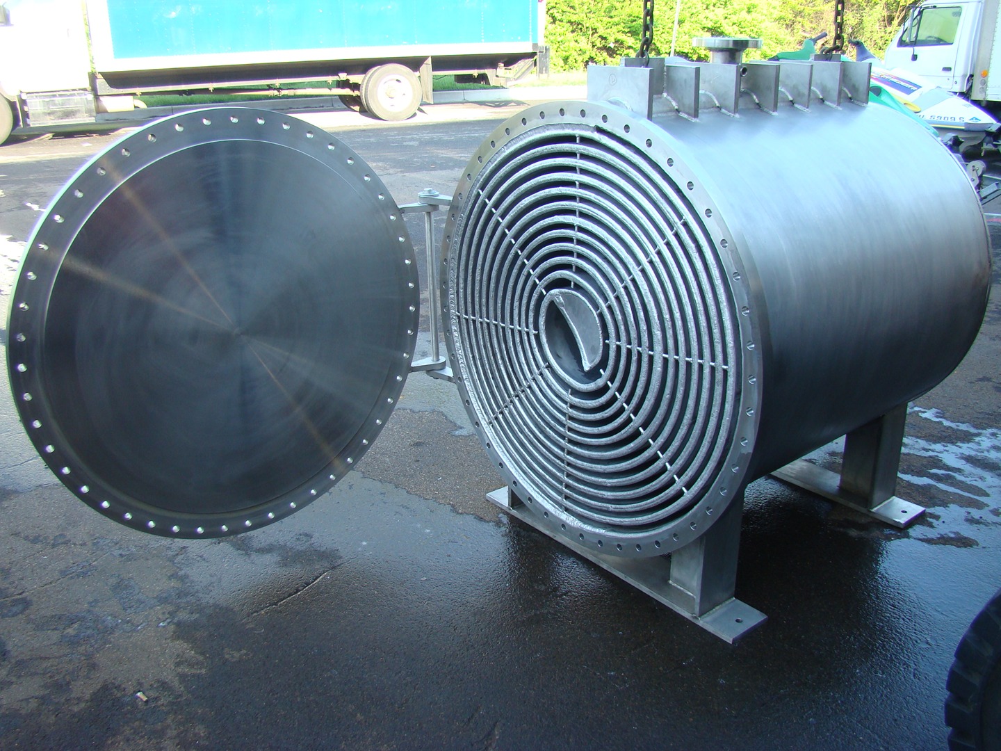stainless steel spiral plate heat exchanger