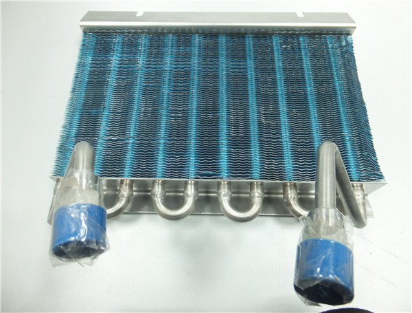 Stainless tube & aluminum fins condenser