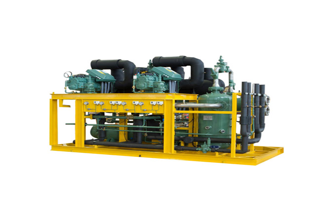 Semi-hermetic compressors water cooled parallel condener unit