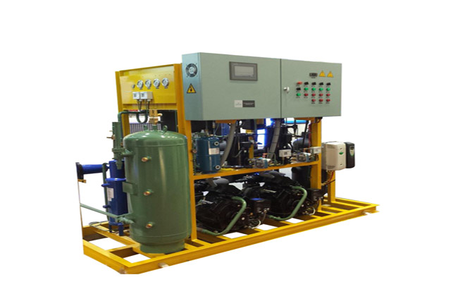 CO2 cascade parallel compressor unit