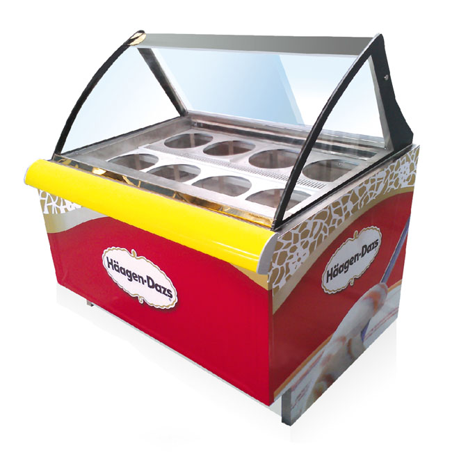 Ice Cream Freezer Cabinet